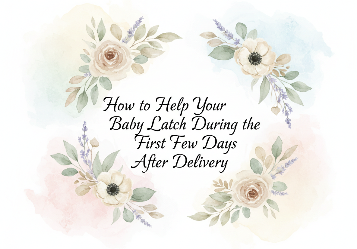 How to Help Your Baby Latch During the First Few Days After Delivery