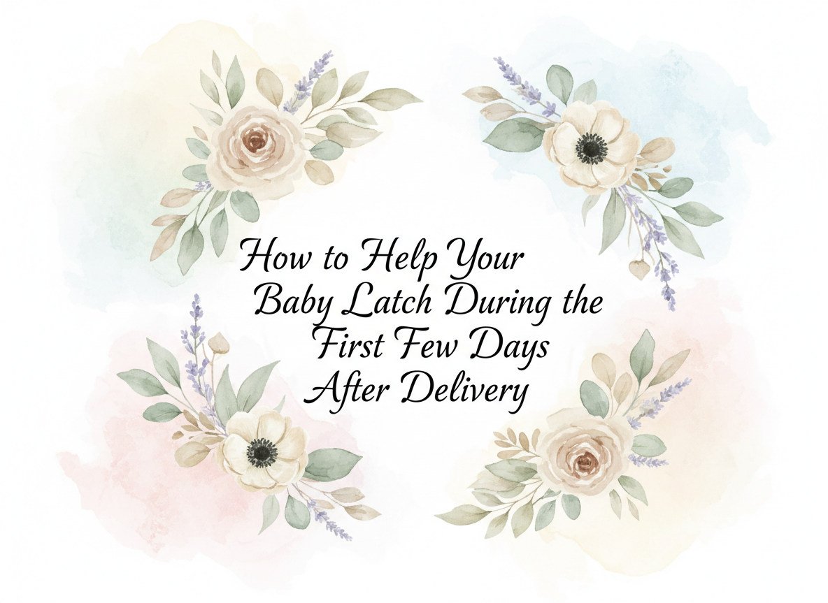How to Help Your Baby Latch During the First Few Days After Delivery