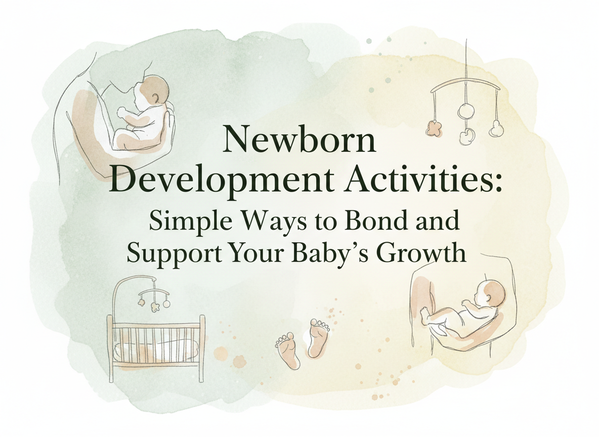 Newborn development activities guide for bonding and supporting baby growth