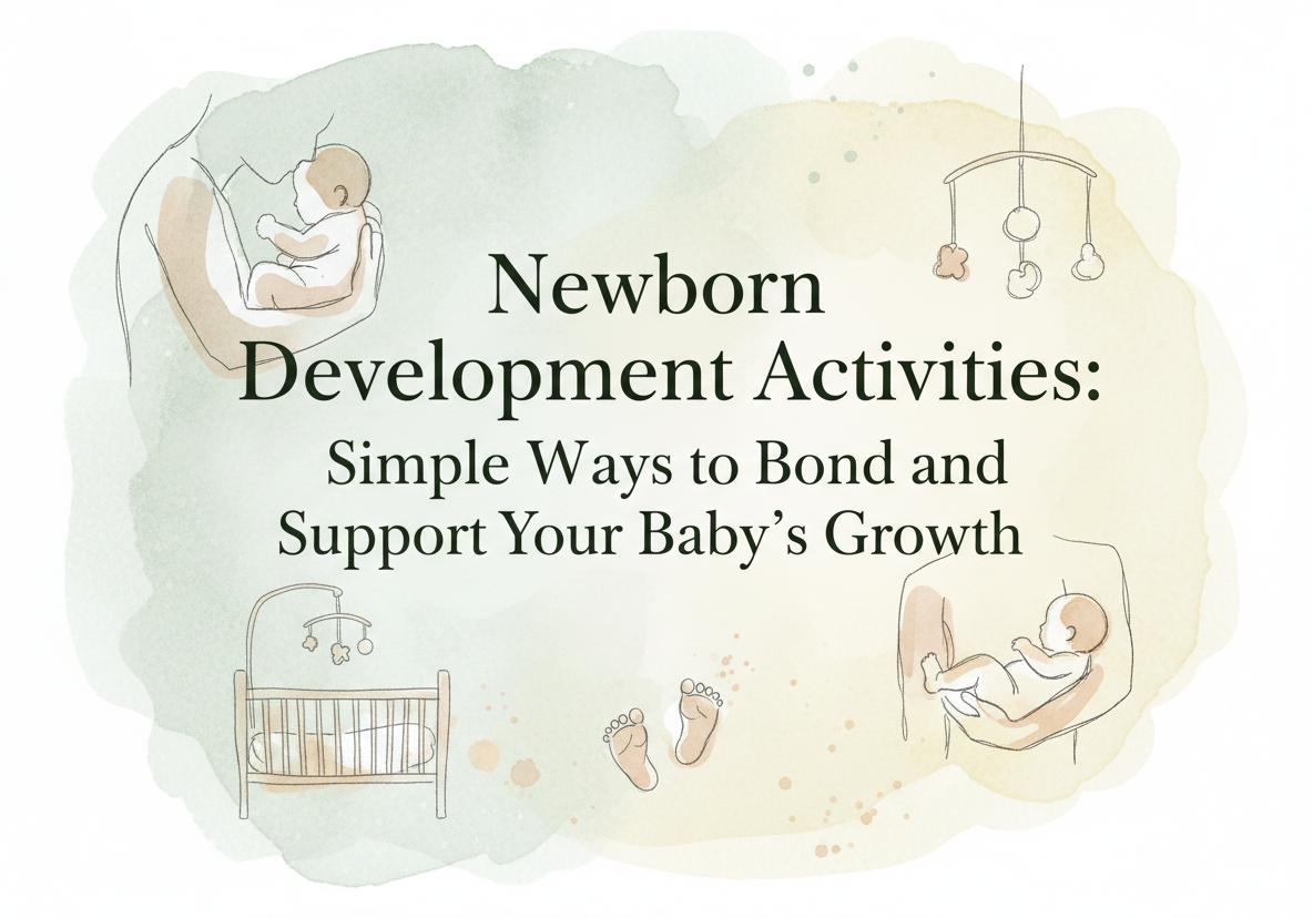 Newborn development activities guide for bonding and supporting baby growth