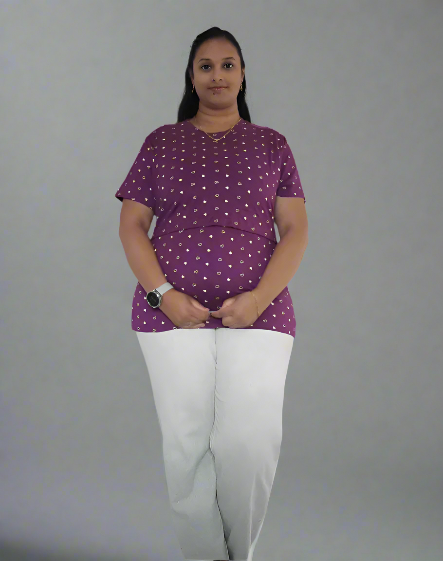 Purple Heart Feeding T-Shirt