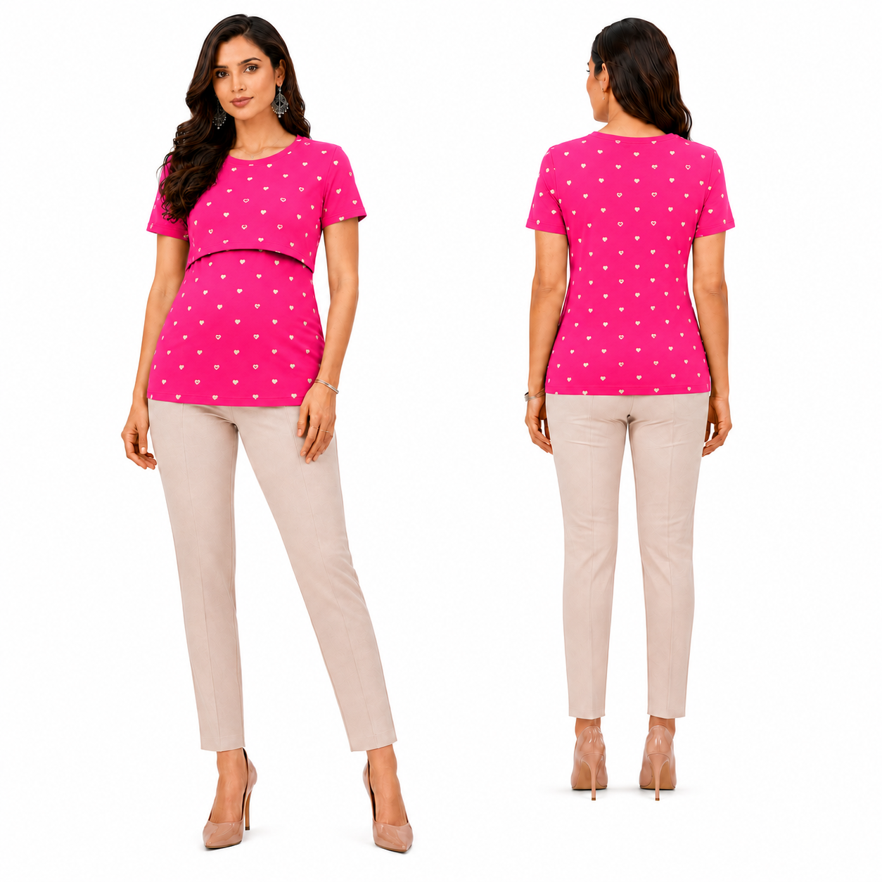 Pink Heart Feeding T-Shirt