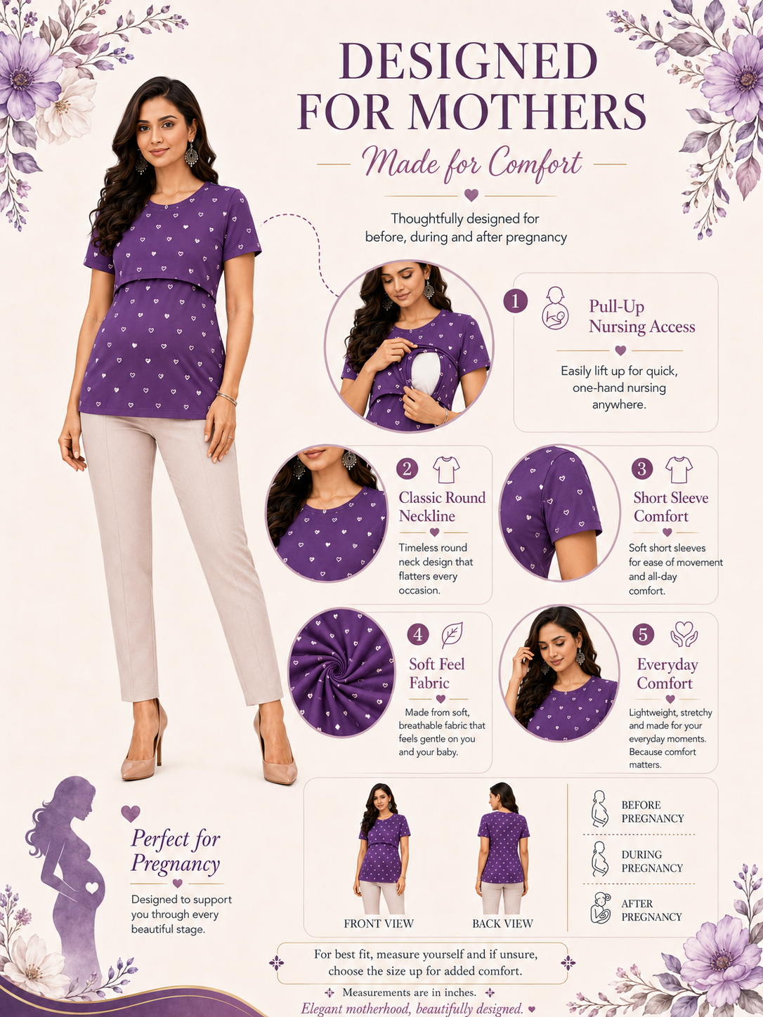 Purple Heart Feeding T-Shirt