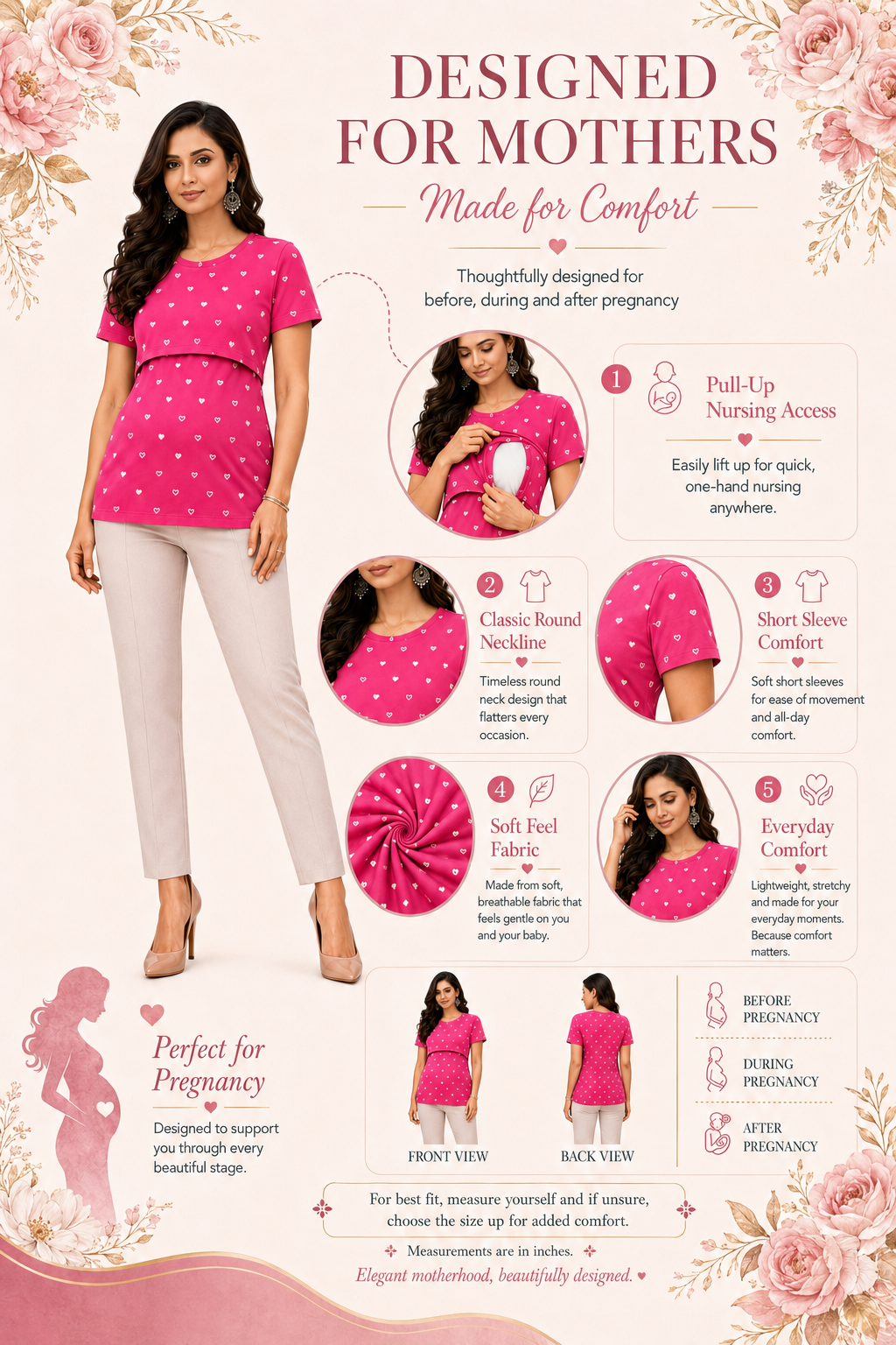 Pink Heart Feeding T-Shirt
