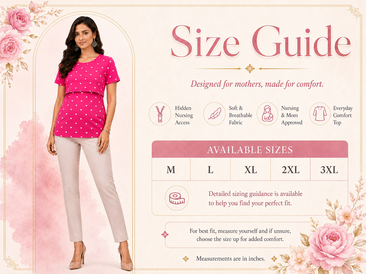 Pink Heart Feeding T-Shirt