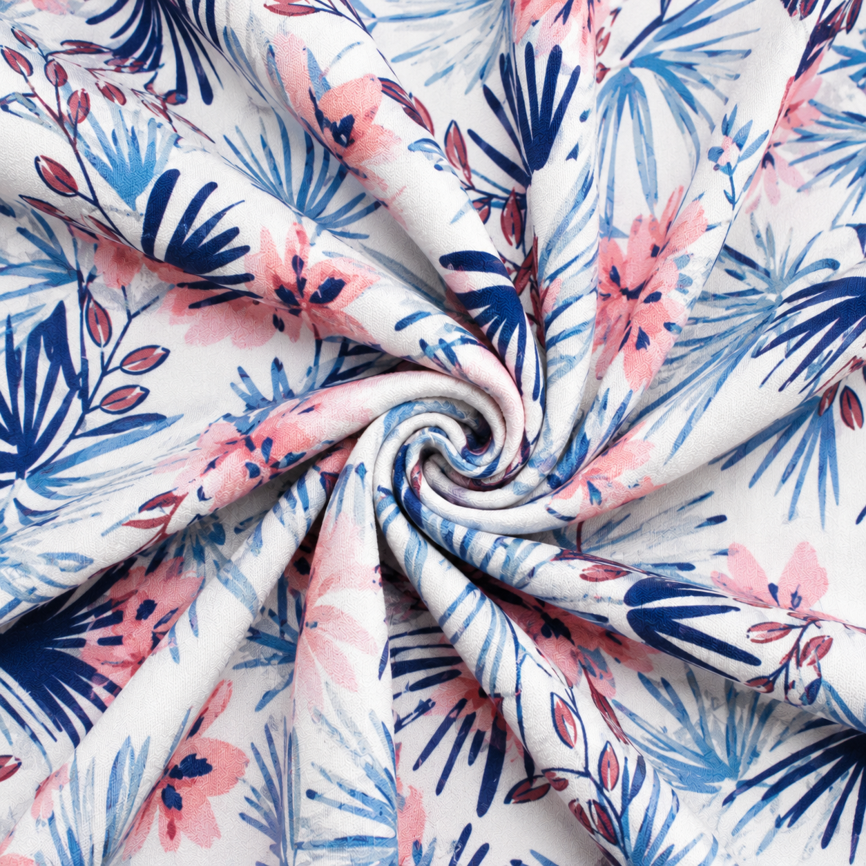 White with Blue and Orange Flower Pull-Up Sleepwear