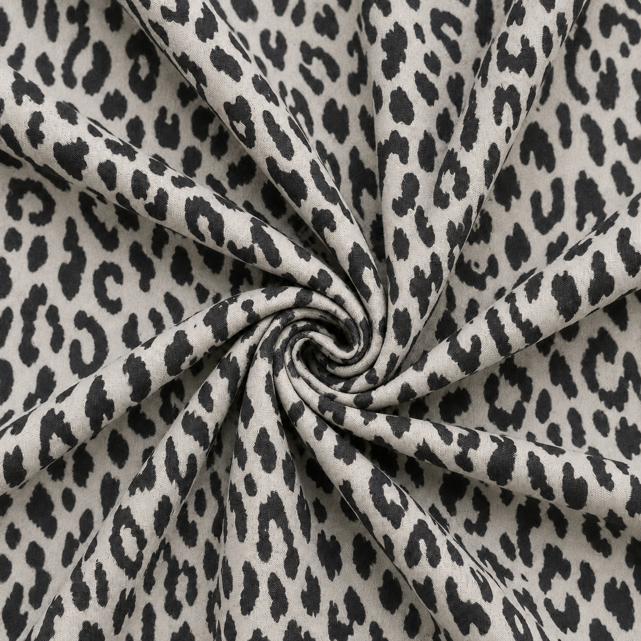 Black and Beige Leopard Feeding T-Shirt