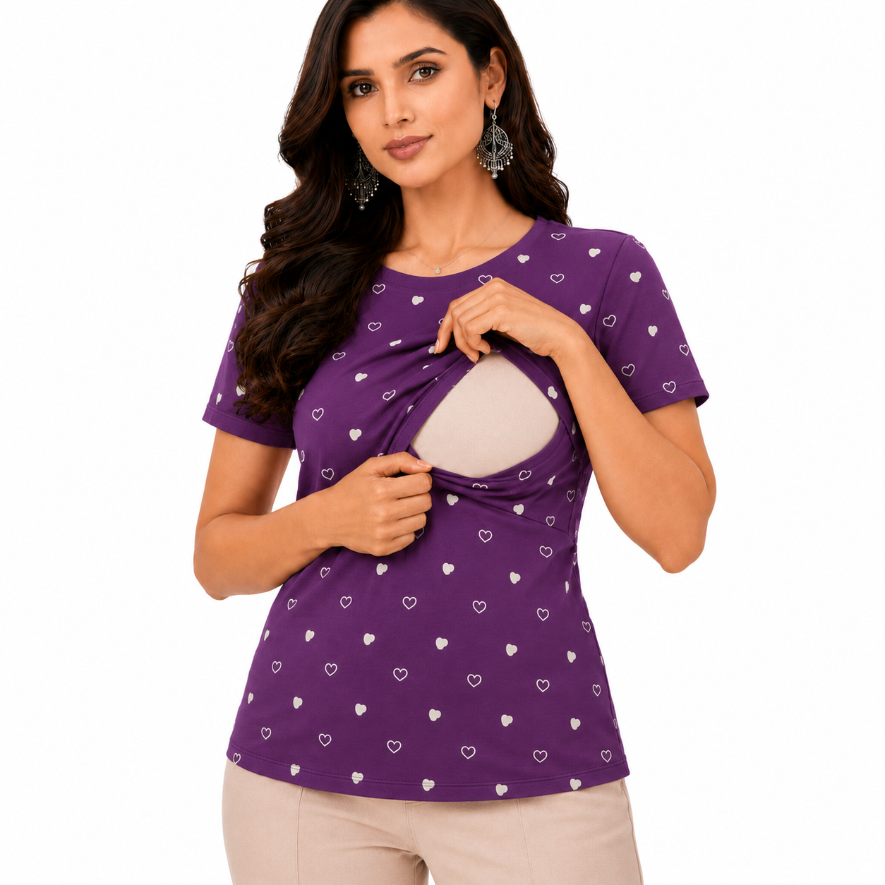 Purple Heart Feeding T-Shirt
