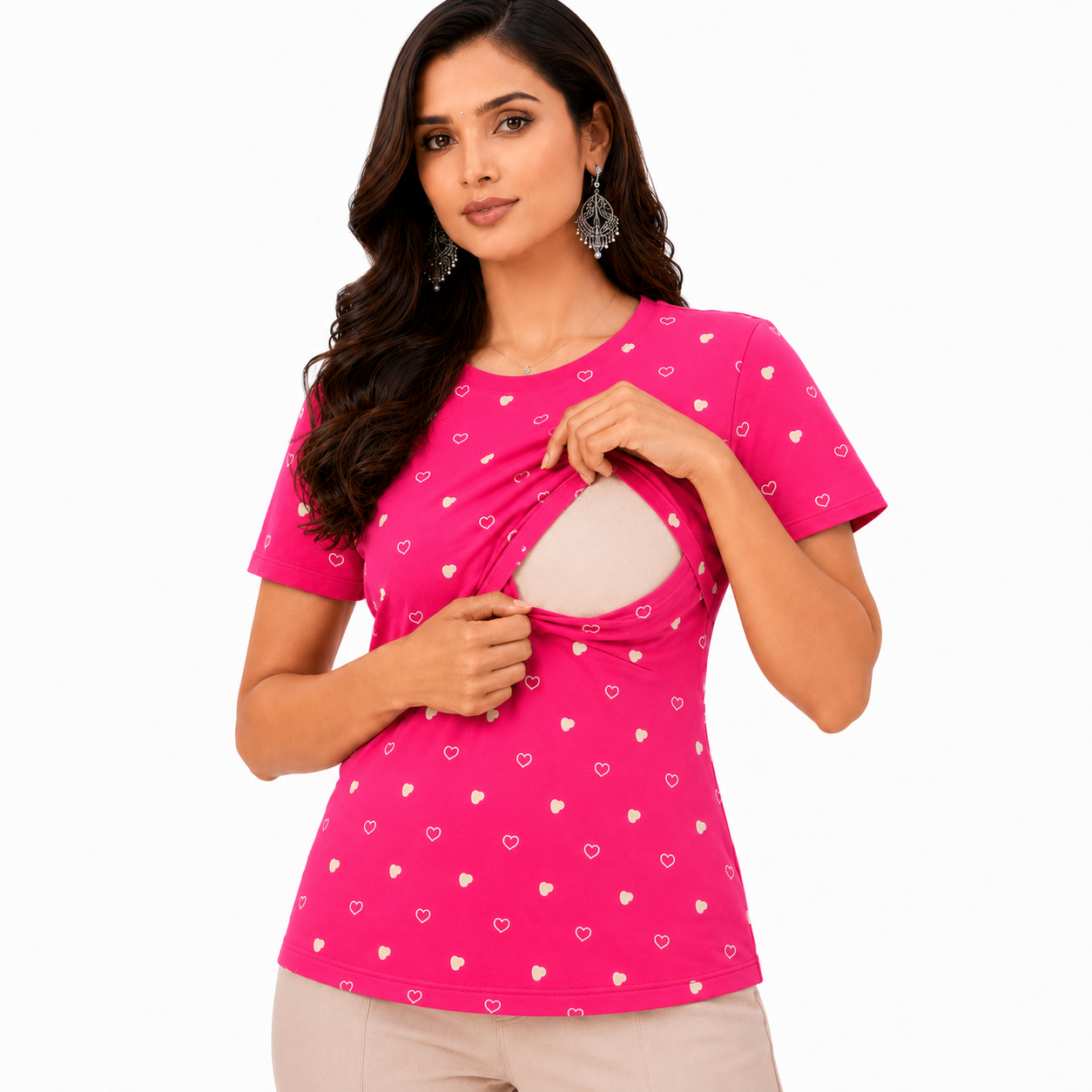 Pink Heart Feeding T-Shirt