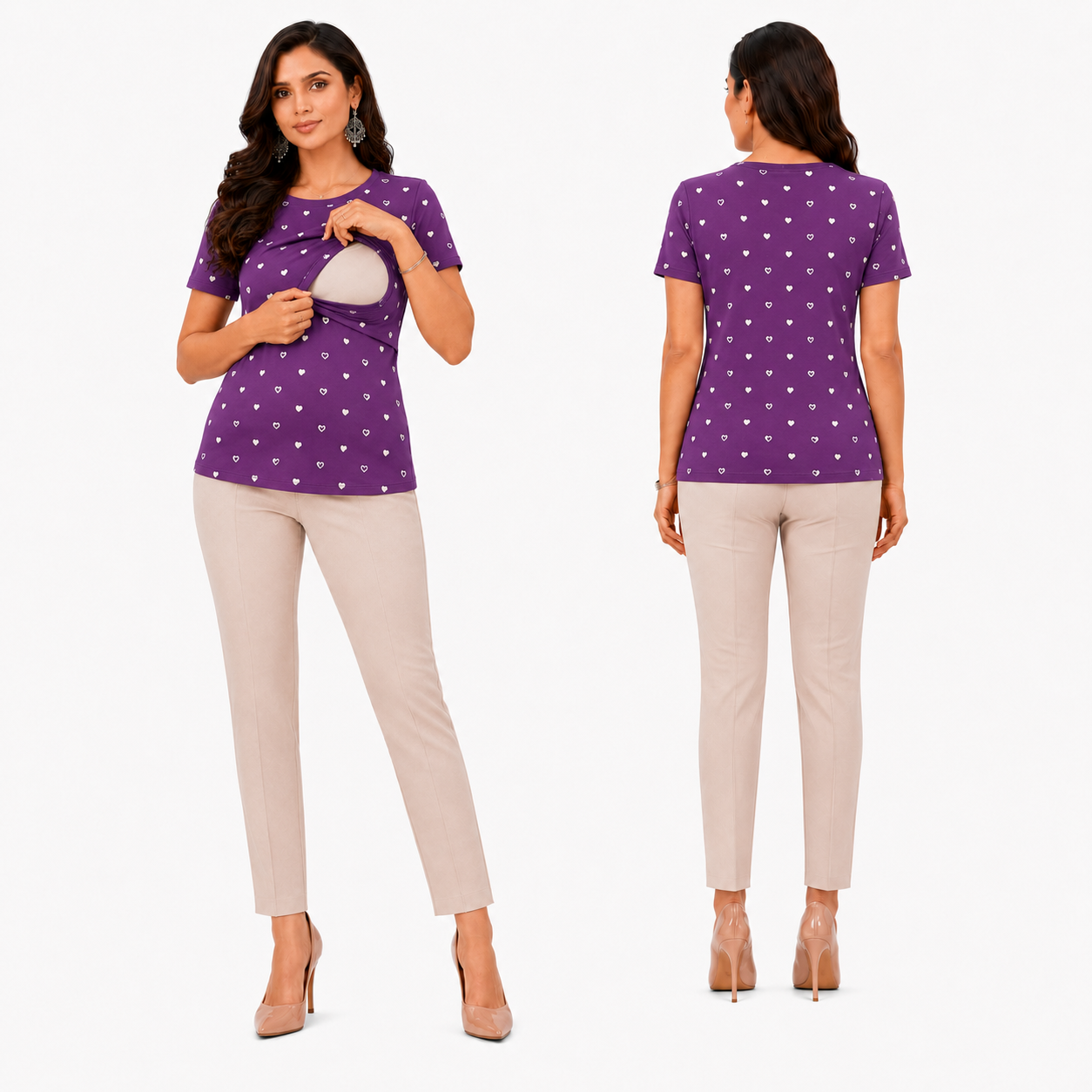 Purple Heart Feeding T-Shirt