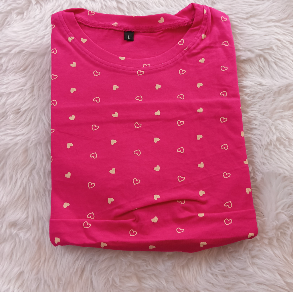 Pink Heart Feeding T-Shirt
