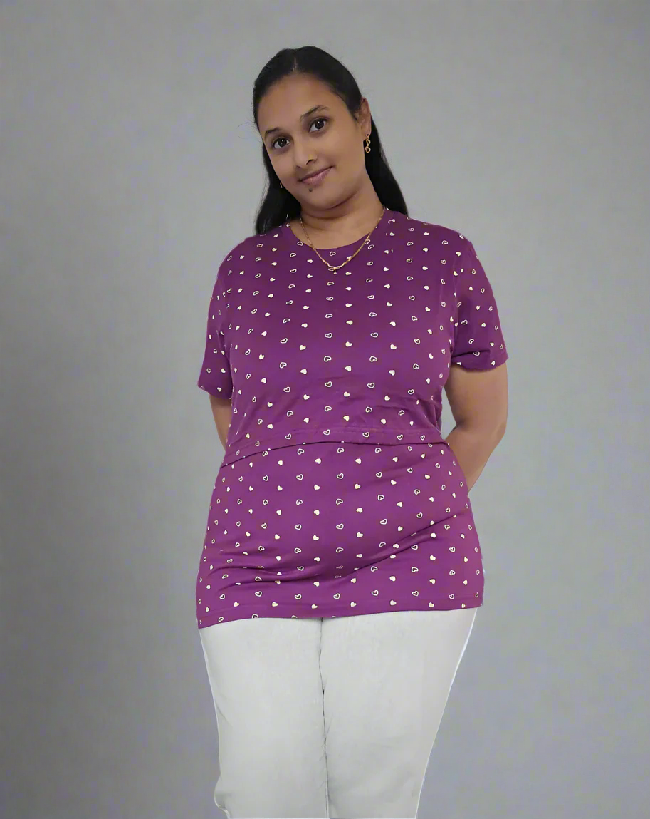 Purple Heart Feeding T-Shirt