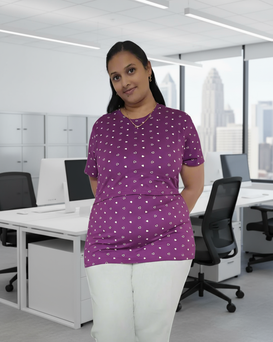 Purple Heart Feeding T-Shirt