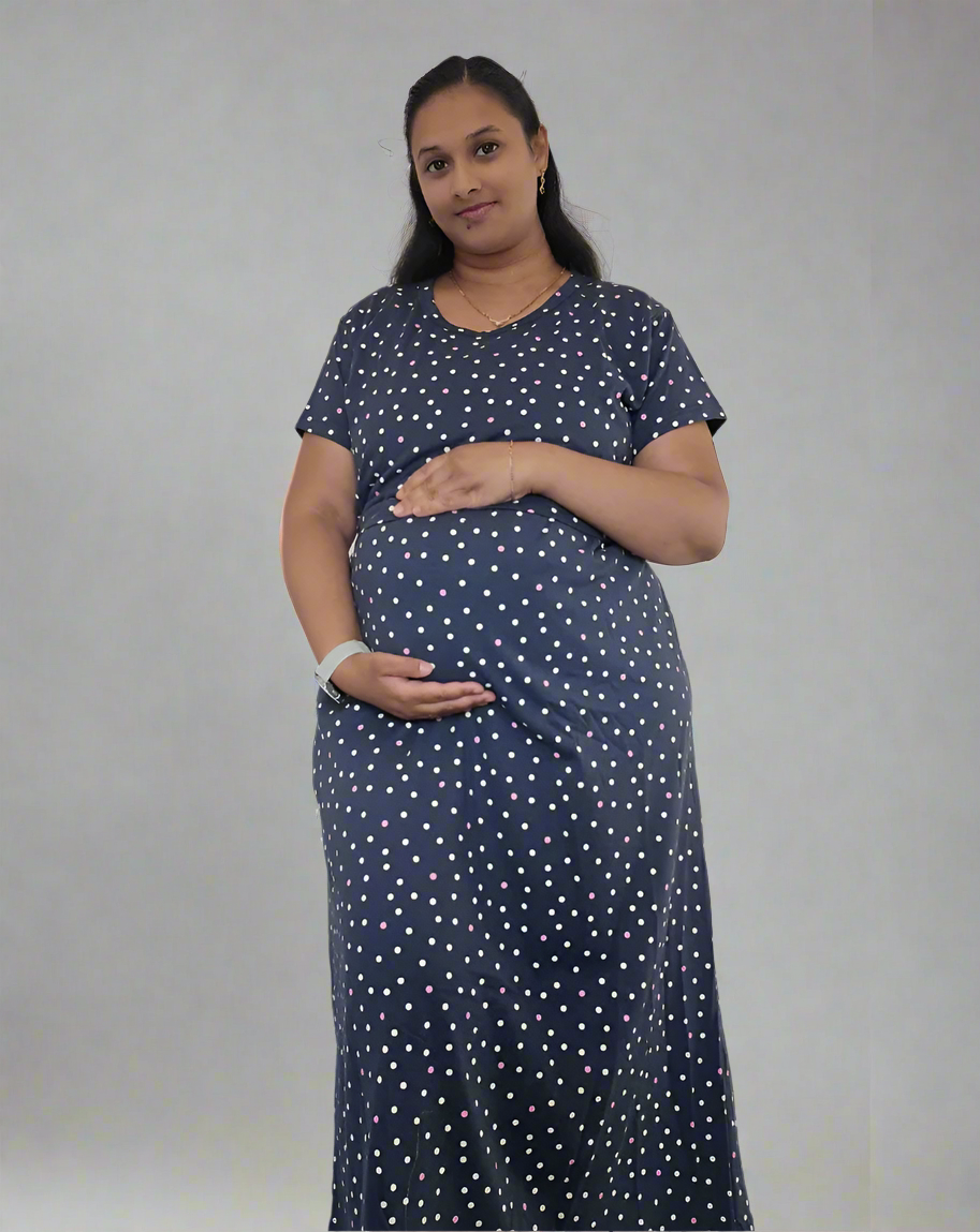 Grey Rainbow Polka-Dot Pull-Up Loungewear