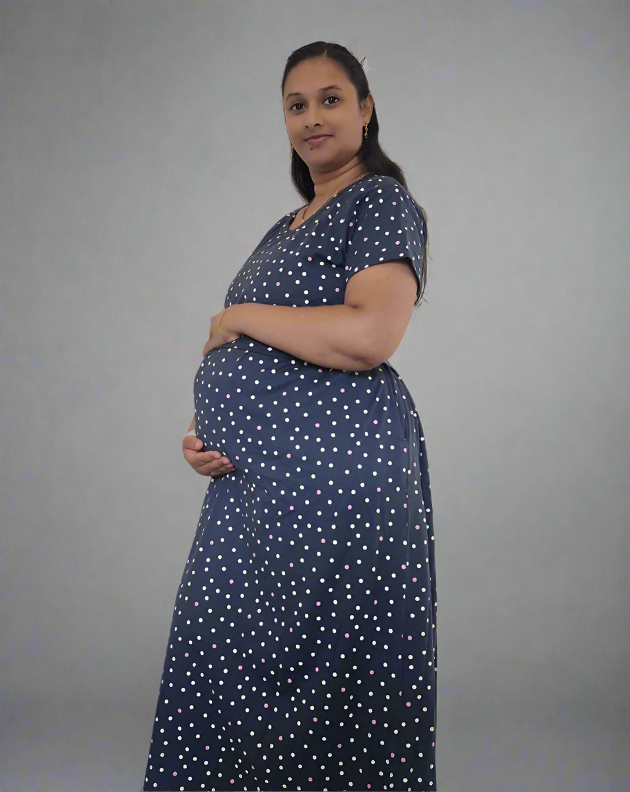 Grey Rainbow Polka-Dot Pull-Up Loungewear