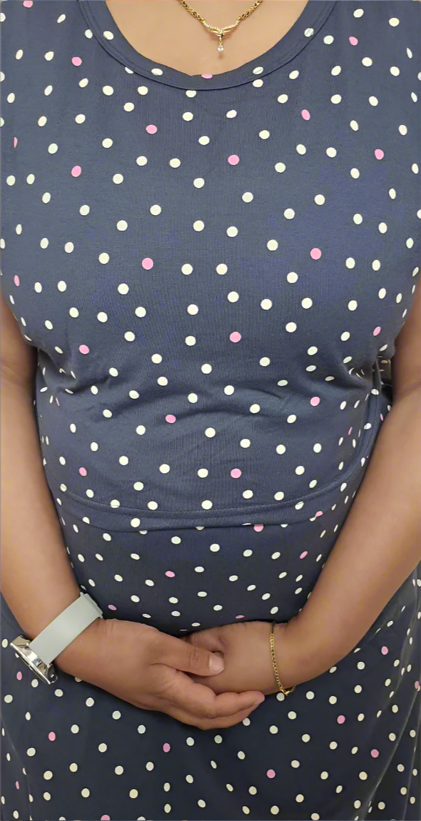 Grey Rainbow Polka-Dot Pull-Up Loungewear