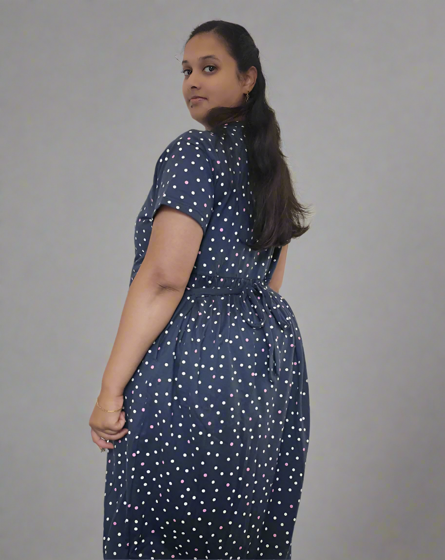 Grey Rainbow Polka-Dot Pull-Up Loungewear