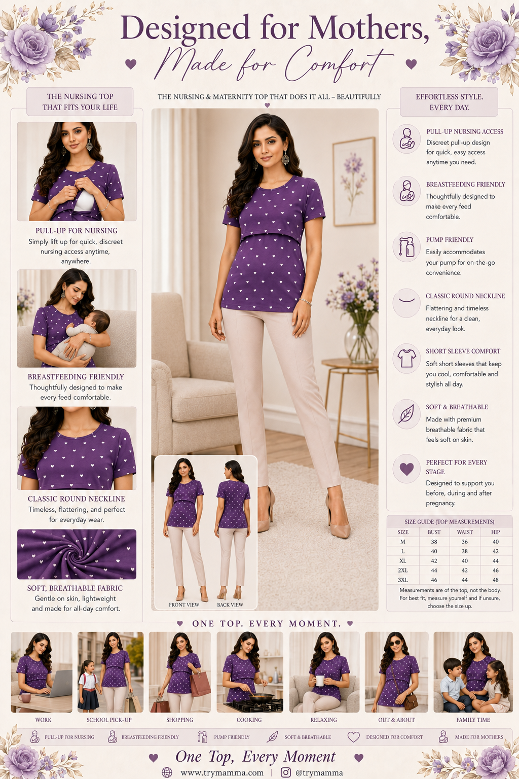 Purple Heart Feeding T-Shirt